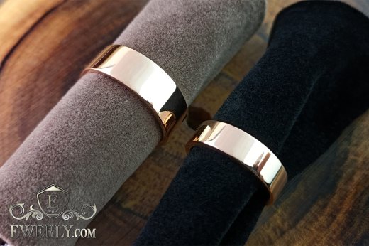 Buy Gold wedding rings (men's and women's) of classic style